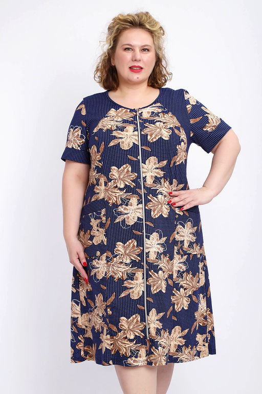 Халат 004 домашний на молнии