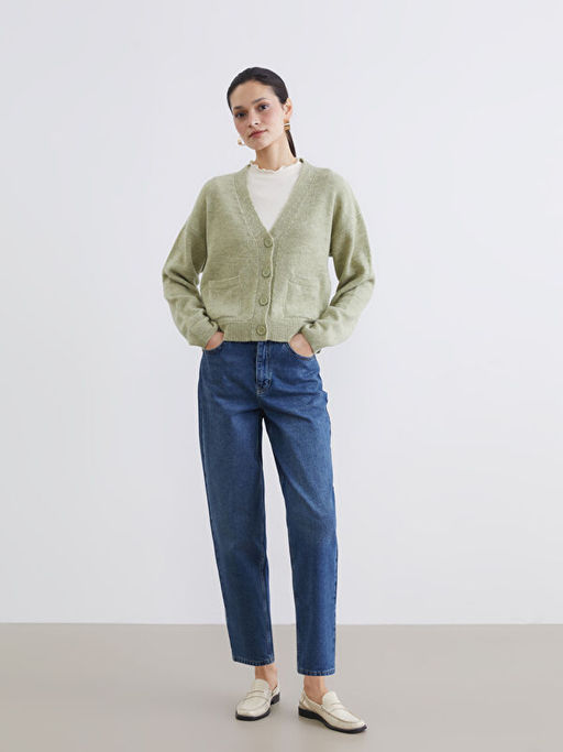 Barrel Fit Kad?n Jean Pantolon