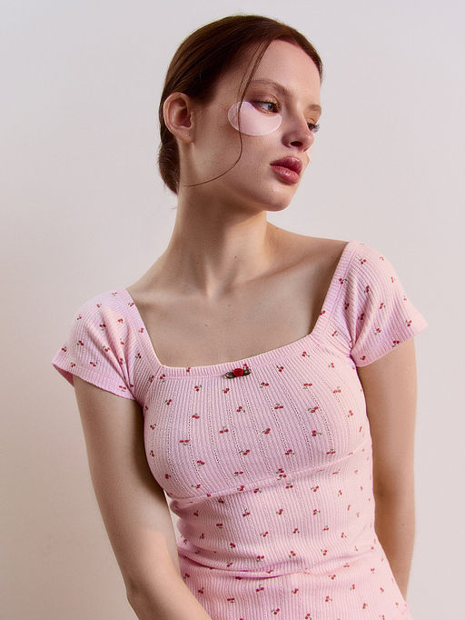 Комплект домашний женский розовый с узором - Mark formelle фото 4