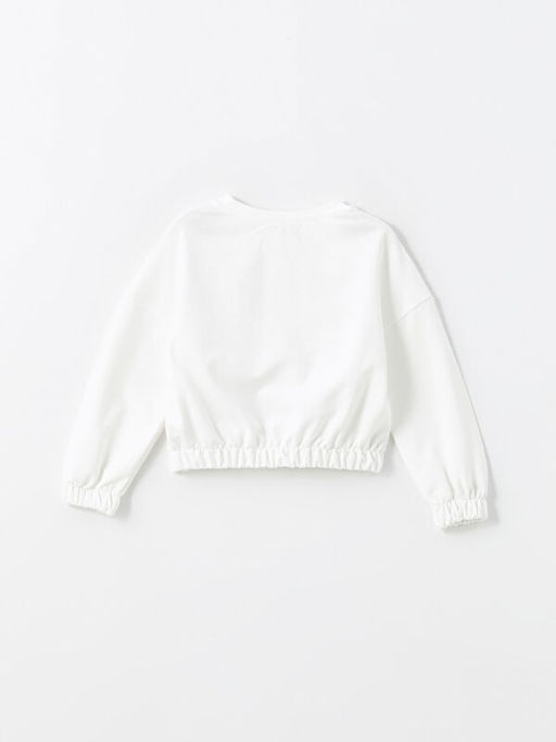 Bisiklet Yaka K?z ?ocuk Sweatshirt - Waikiki фото 3