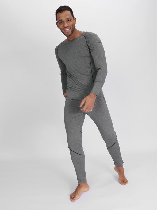 Комплект мужского термобелья без начеса серого цвета 2213Sr - FUYOUKAI фото 16