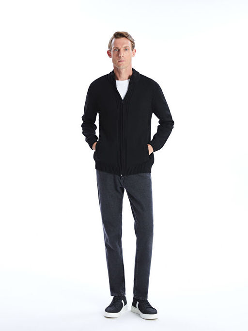 Standart Kal?p Dik Yaka Erkek Triko H?rka