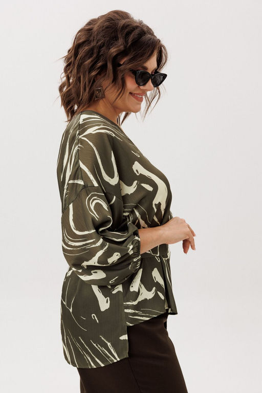 Блуза ANELLI 1665 лесная осока