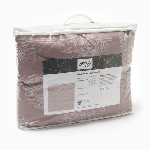 Покрывало LoveLife евро макси «Артишок», 240×210±5 см, микрофайбер, 100% п/э