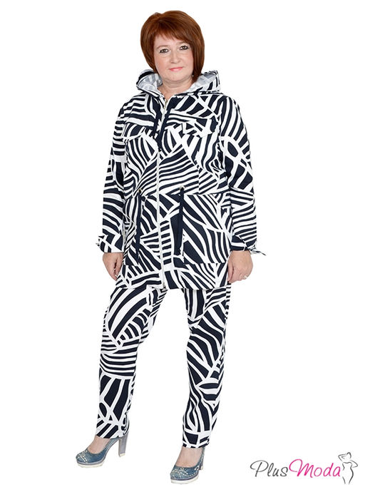 Парка с капюшоном Модель №929 размеры 44-84 - Plusmoda фото 5