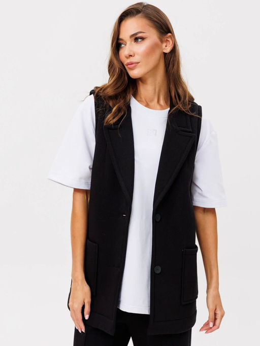 Жилет GO F4094/40-02.164-170 черный - Pirs фото 4