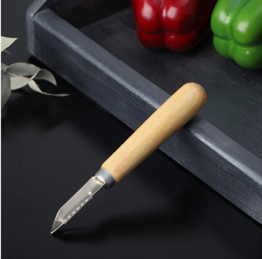 Овощечистка Традиционная, 14,5 ? 2 см, с деревянной ручкой