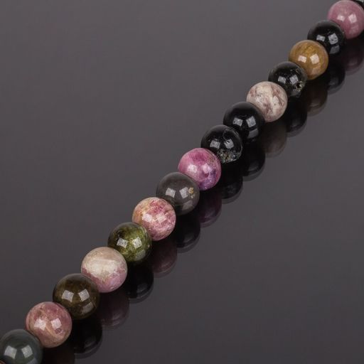 Бусины для украшентй из Турмалина микс (36 бусин) 40 см