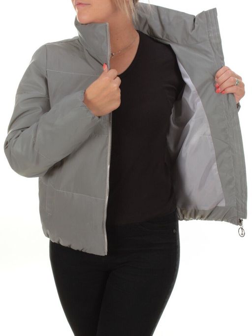 563 GRAY Куртка демисезонная женская MOKI - Fashion фото 9