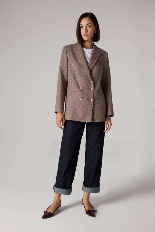 Куртка Sorbe x DeFacto Блейзер с воротником на пуговицах и узором  фото 3