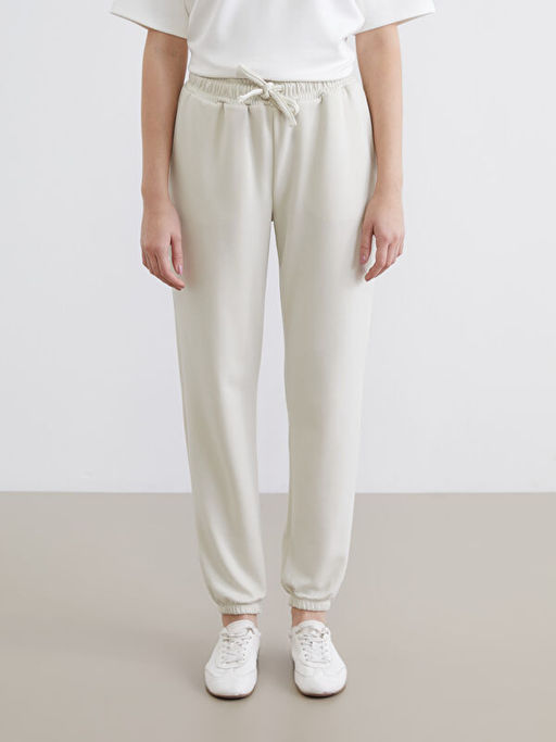 Beli Lastikli Kad?n Jogger Pijama Alt?