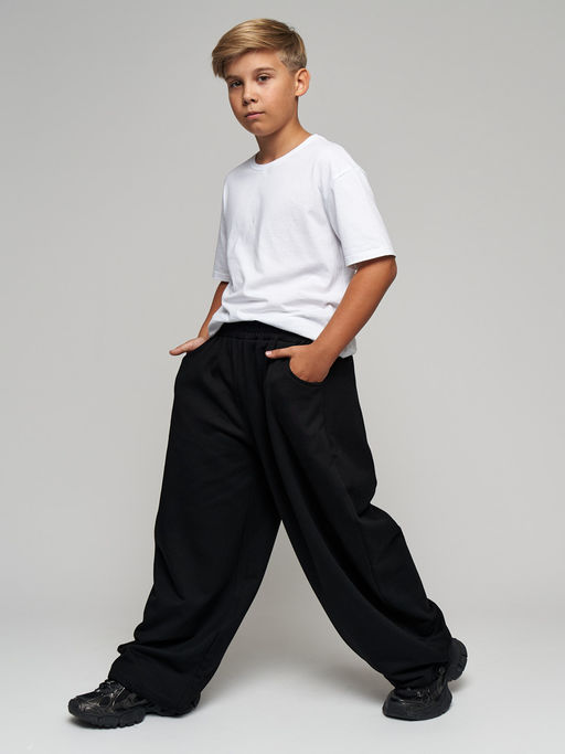 Утепленные брюки с начесом футер багги - Nota bene фото 22