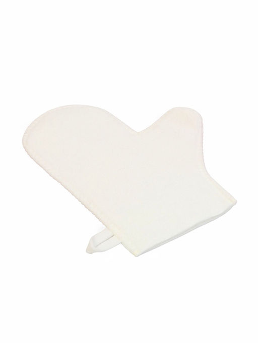 Набор для бани с принтом С новым годом!, 5 предметов: шапка, рукавица, тапочки, коврик, войлок, красный, Банная забава  фото 13