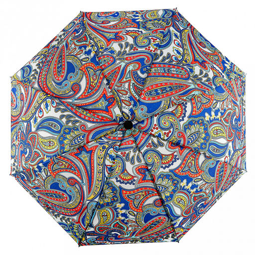Зонт механический Марта Восточный ткань эпонж (полиэстер), 8 лучей, д/купола 96см, 3 сложения, 24см в сложенном виде, обрезиненная ручка, 275гр (Китай) - Домашняя мода фото 3