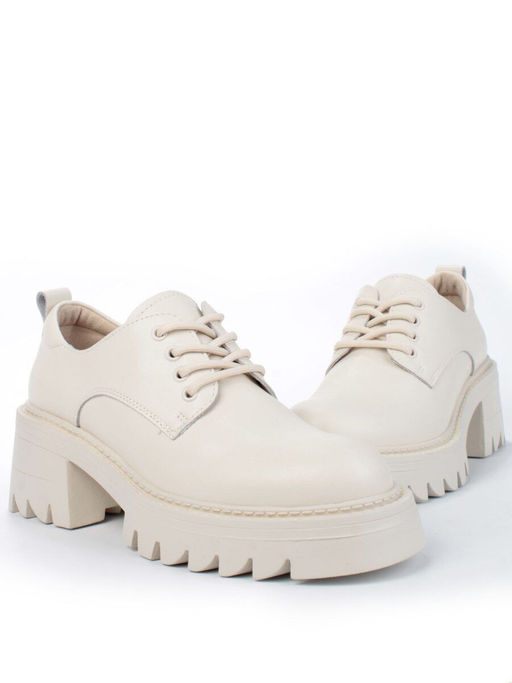 01-C1802-3 BEIGE Ботинки демисезонные женские (натуральная кожа) - Фабричный китай фото 12