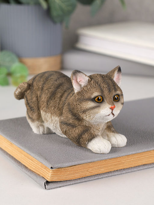 Цена за 2 шт. Фигурка Кошка 6,5 см серая / YX33101 /уп 2/36/ - Галеонтрейд фото 2