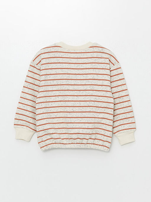 Bisiklet Yaka ?izgili Uzun Kollu K?z ?ocuk Sweatshirt - Waikiki фото 2