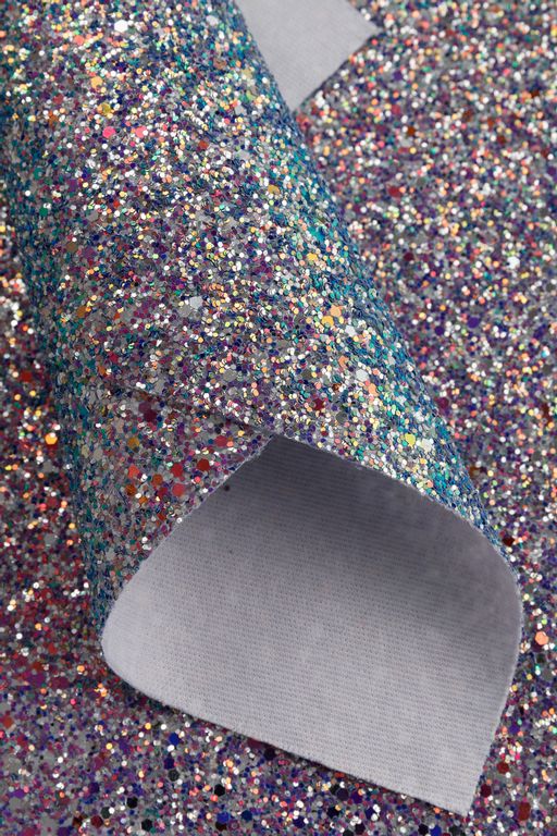 Кожзам Блестки А4 (5 листов) SF-3212, мультиколор №6 - Больше подарков фото 2