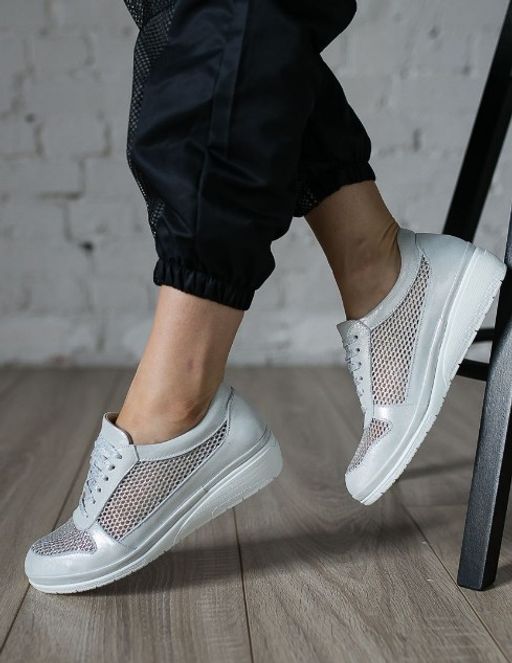 Кроссовки белые Pirochi Натуральная кожа