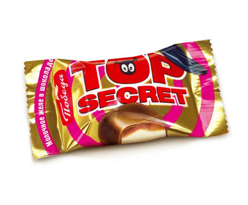 Конфеты желейные ТОП СИКРЕТ (TOP SECRET) со вкусом сгущёнки в молочном шоколаде, 3,0 кг - Победа вкуса фото 2