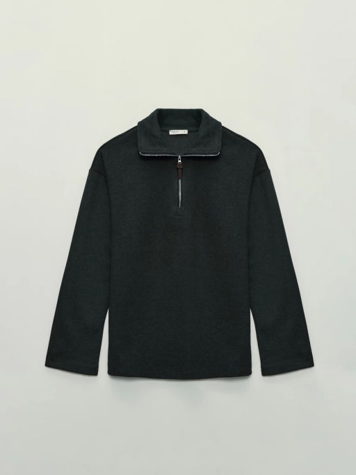 Джемпер на молнии с отложным воротником / Zarina фото 8