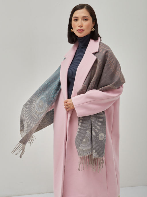 В составе шерсть ! теплый двусторонний палантин - Tantino фото 8