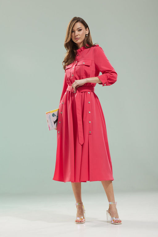Платье Kaloris 2085S-Р ягода  фото 4