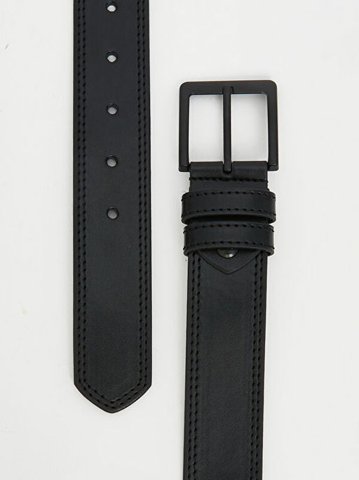 Deri G?r?n?ml? Erkek Kemer