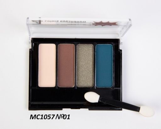 MC1057№01 Палетка теней 4 цвета COLORS EYE SHADOW зеленый+беж