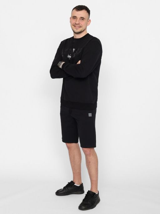 CRB wear/FSMM 60238-22 Джемпер мужской,черный/Ex.Cherubino  фото 2