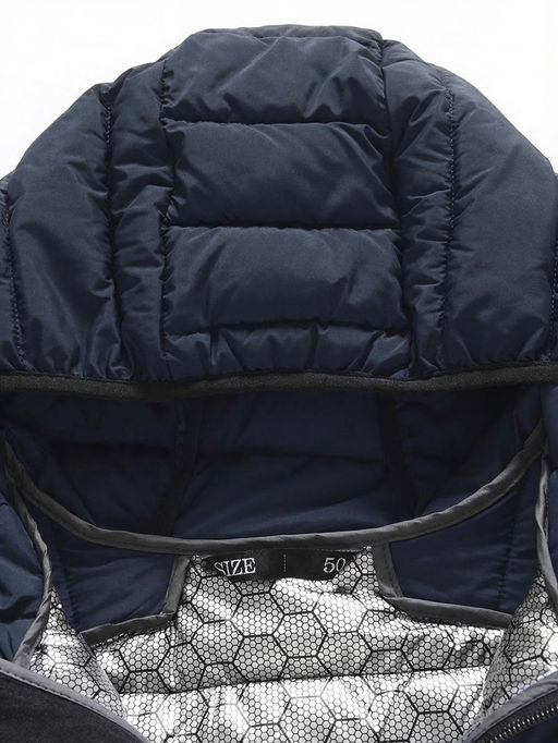 Куртка мужская стёганая с капюшоном с графеновой подкладкой бежевого цвета 9625_1B - Valianly фото 39