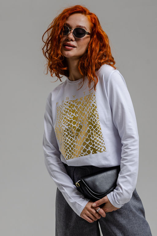 8519 Футболка с длинным рукавом женская