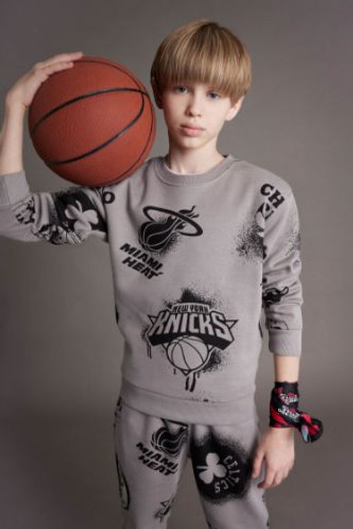 Erkek Cocuk NBA Current Teams Bisiklet Yaka Sweatshirt