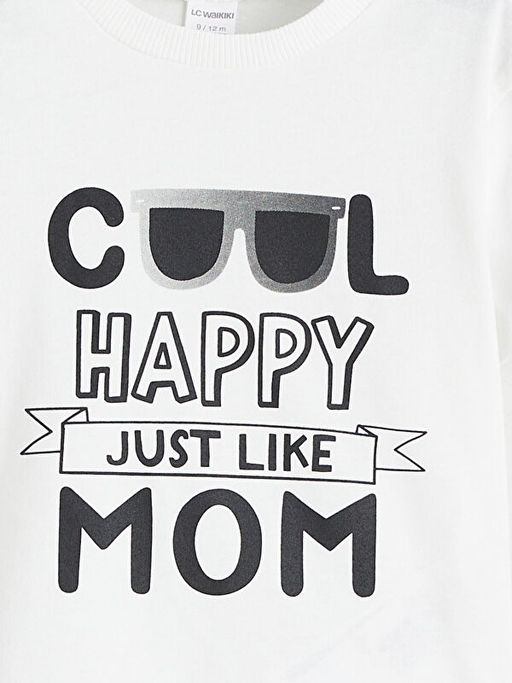 Bask?l? Erkek ?ocuk Penye Ti??rt