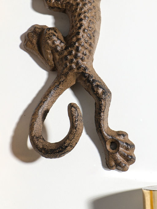 Крючок декоративный чугун "Ящерка" 18,8х10х4 см