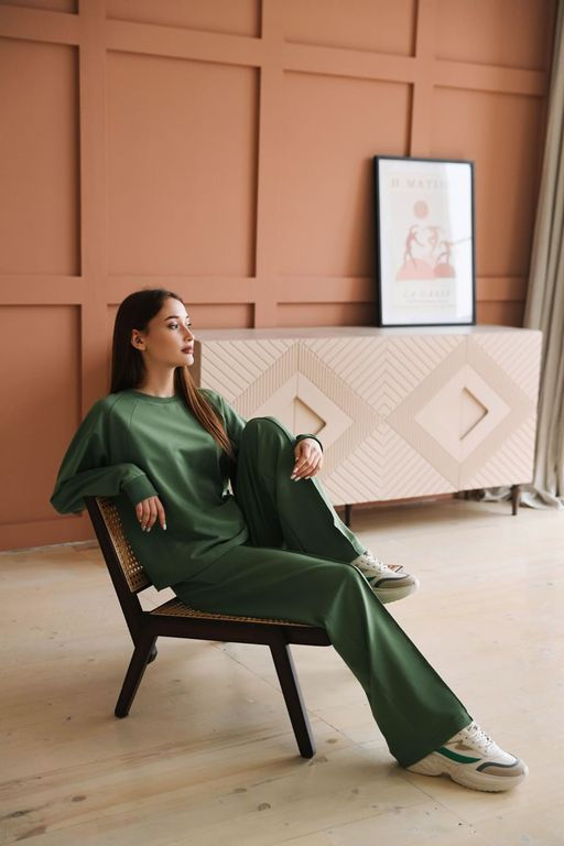 Комплект(костюм) с брюками палаццо Футер 2-х нитка - Relay фото 125