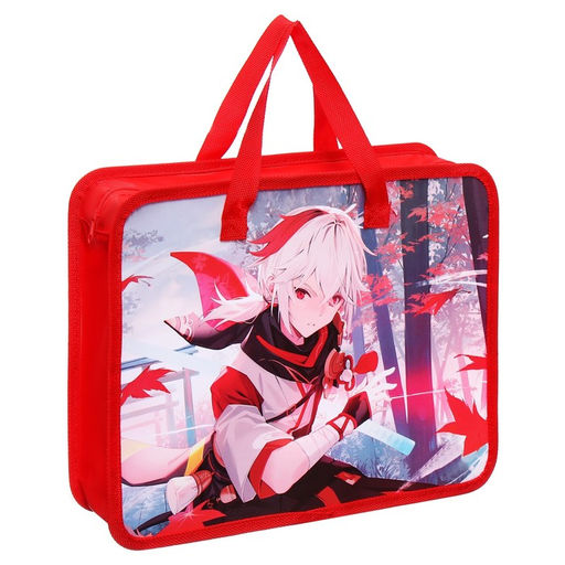 Папка с ручками пластиковая А4 Calligrata Аниме, 32,2х25,6х7 см,  фото 2