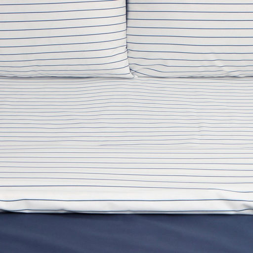 Постельное бельё Этель 1.5сп Stripes: blue, 143х215см, 150х214см, 50х70см-2 шт, перкаль,114 г/м2  фото 6