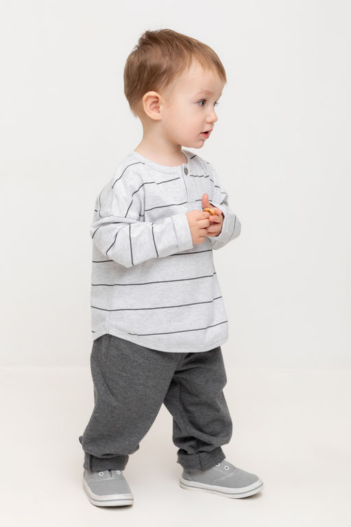 КР 400722/тем.серый меланж к516 брюки д/мал яс - Crockid фото 3