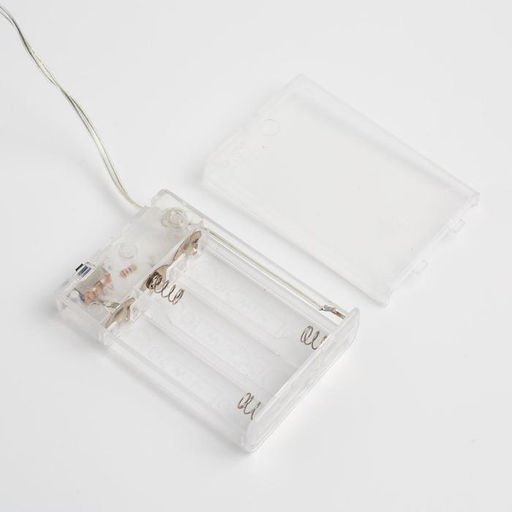 Гирлянда Нить 5 м, роса, IP20, серебристая нить, 50 LED, 2 режима, от батареек AAх3, свечение белое - Luazon lighting фото 3