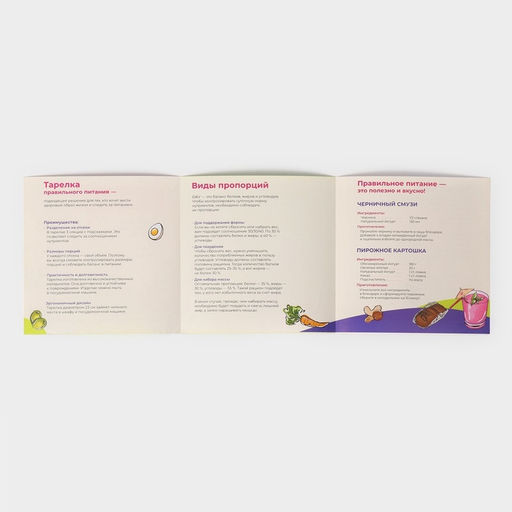 Тарелка для правильного питания Доляна «Гарвардская №3», d=23 см, 3 секции, фарфор, белая