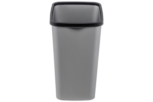 Ведро для мусора с фиксатором 33 л 36*28*45,5 см Тандем сер.металлик/черный (модель 843358) - Elan gallery фото 9