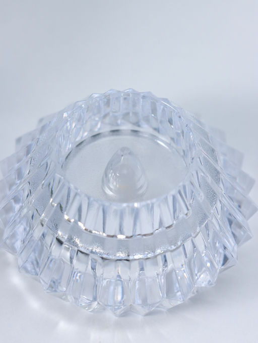 Цена за 2 шт. Светодиодная свеча LED - ночник RISALUX «В чаше», от батареек 3×LR1130, прозрачный, 6×6×4 см