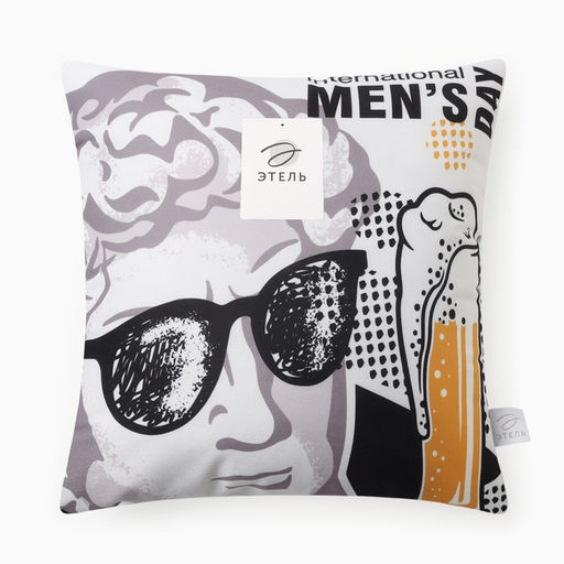 Подушка декоративная Этель Men's day 40х40 см, велюр, 100% п/э фото 5