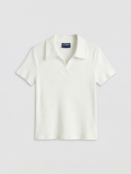 Polo Yaka K?z ?ocuk Fitilli Ti??rt