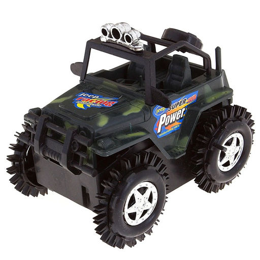 Джип-перевёртыш «Вездеход», работает от батареек, цвета МИКС