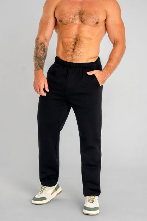 Арт. 62901 Брюки мужские с начесом 48-56 (5 шт) Цвет:черный - Идеал фото 9