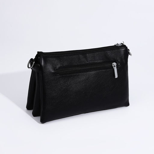 Сумка кросс-боди на молнии, цвет чёрный - Simaland фото 2