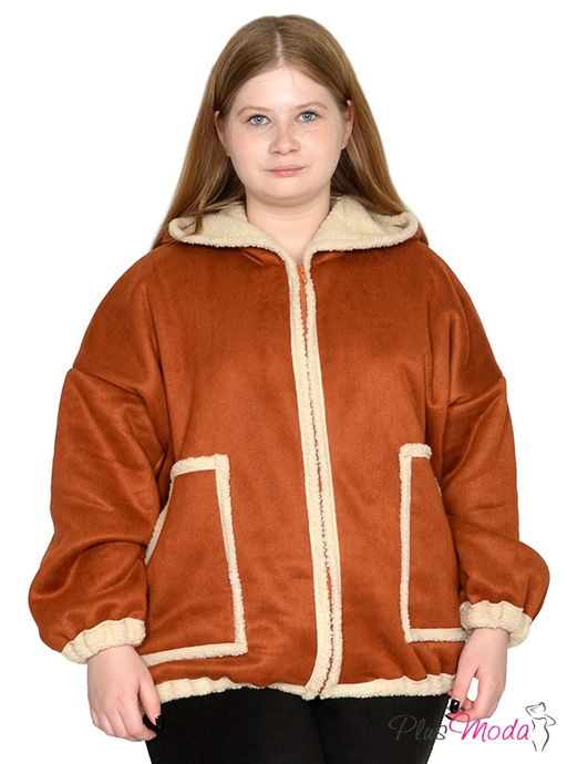 Дубленка-куртка Модель №1791 размеры 44-84 - Plusmoda фото 2