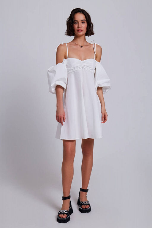 Платье-мини с объёмными рукавами - Incity фото 6